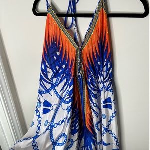 Multi color beach dress